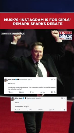 Elon Musk Divides Social Media With ‘Instagram Is For Girls’ Remark #shorts