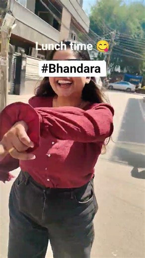 ☘️🌻😊#minivlog #viral #bhandara lunch time Bhandare wali vibe.... 😜