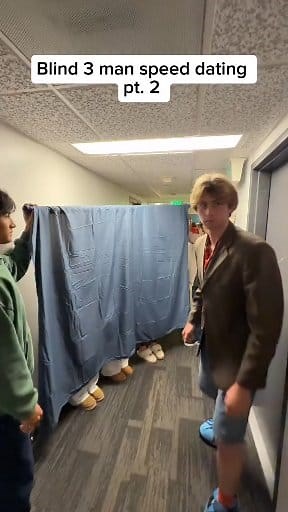 Blind 3 man speed dating #funny #fyp #viral | The Cropdust