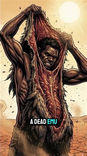 Insane Aboriginal Survival Hack: The Emu Disguise 🏹 #history #historyfacts #facts