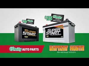 It's Battery Month at O'Reilly Auto Parts