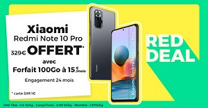 33K views · 19 reactions | Le forfait RED deal est là avec 100Go et le Xiaomi Redmi Note 10 pro offert à 15€/mois 朗 Fin le 13/06 | RED by SFR | Facebook