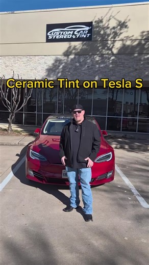 Tinting a Tesla Model S #windowtint #foryoupage #caraudio #subwoofers #salescall