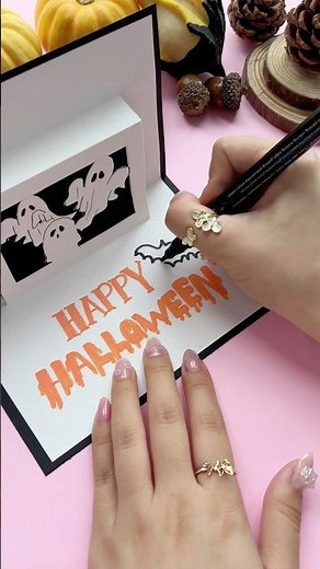 Unique DIY Halloween Card Idea 👻