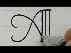 Beautiful hand lettering with a pen | Alphabets Handwriting | Calligraphy