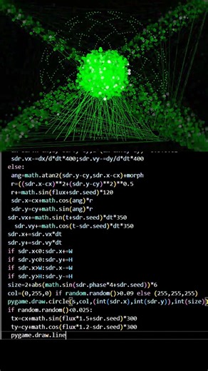 ‎Visual Art & Style with Python 💻✨#ViralShorts #CodingShorts #Satisfying #PythonVisuals #FYP
