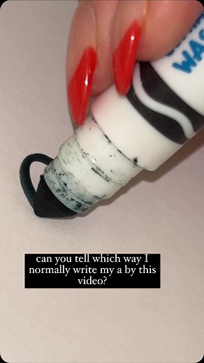 Can you tell which way my normal handwriting a is based off this video?? #handwriting #handwritingcheck #lettering | Brigid Carey