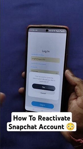 How To Reactivate Snapchat Account 😳