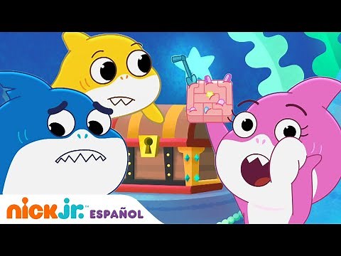 Baby Shark, el Gran Show | ¡La familia Shark encontró un TESORO! | Nick Jr. en Español