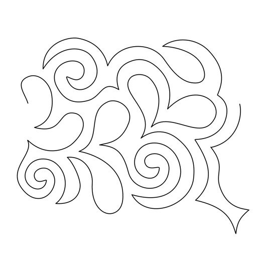 Wind Song - Digital Longarm Pantograph - Etsy Canada