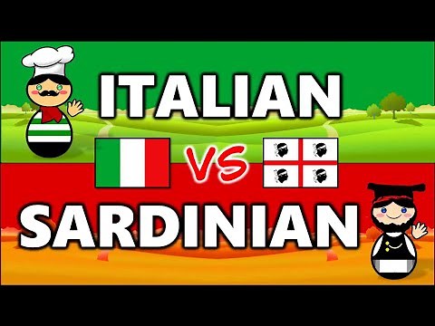 Italian vs Sardinian (100 Basic Words & Phrases)