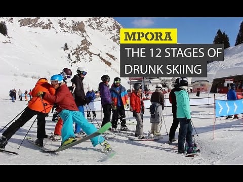 The 12 Stages Of Drunk Skiing