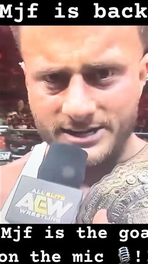MJF is BACK🔔Pulls up on Andrade and Beat him cut a Fire Promo🚨#aew #mjf #goat #promo #shortvideo