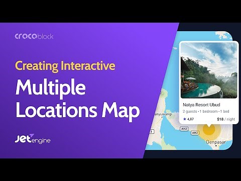 WordPress Interactive Map with Multiple Locations | JetEngine & Gutenberg