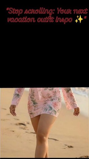 The Ultimate Pink Floral Beach Look You Need! 🌸🌊