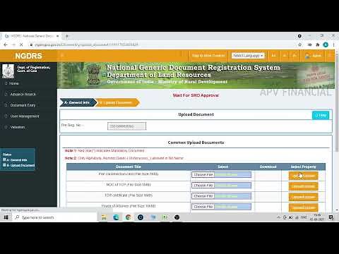 How to Upload Documents on NGDRS for Sub Registrar Approval