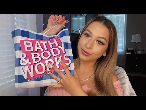 Asmr bath & body works haul 💖 tapping, whispering
