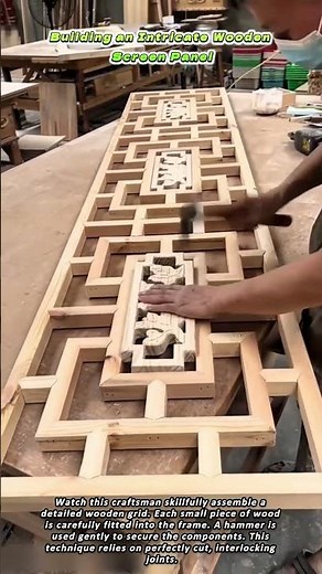 Building an Intricate Wooden Screen Panel