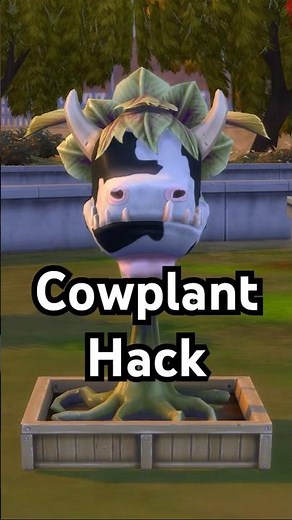 🐮🌱 Cowplant hack in the Sim4 #sims4 #thesims