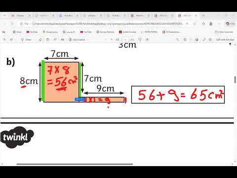 2) Math Year 5 AREA Compound Shape