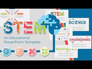 STEM Education PowerPoint Template Theme