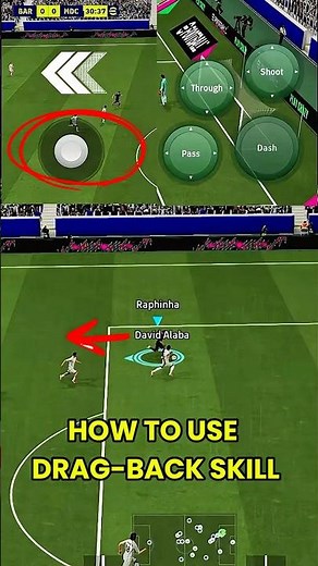 How use the Drag-back skill ( tutorial) #howto #tutorial #efootball #foryou #gaming #pes