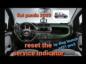 How do you reset the Service light on the Fiat Panda?
