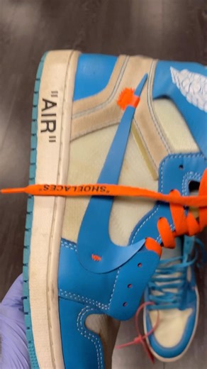 Deep Clean Jordan 1 Off-White UNC | Best Laces Out
