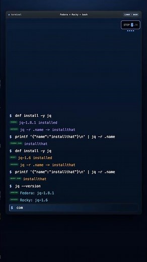 Install jq on Fedora and Rocky Linux