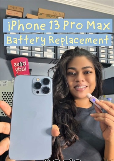 iPhone 13 Pro Max Battery Replacement #iphone #battery #batteryhealth #phonerepair #trini_tiktoks