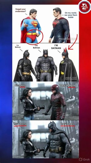 Why Is Our Batman So Defensive? 😂 | Bruce Wayne is the most relatable "ear" expert 😂 #batman #dc #yt