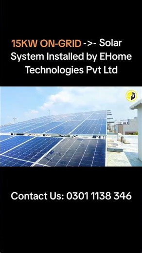 15 kW On-Grid Solar System Installed | Growatt Inverter & Longi Panels | EHome Technologies