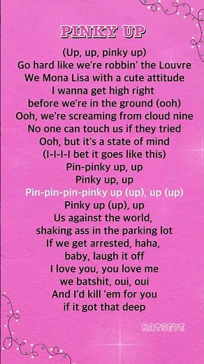 Pinky Up – KATSEYE | Karaoke Songs with Lyrics | Videoke | Sing Along | K-Pop Hits #Shorts #KATSEYE