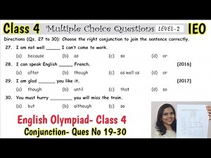 Olympiad Exam For Class 4 English 2023 | English Olympiad Mock Test for Class 4 | IEO Class 4