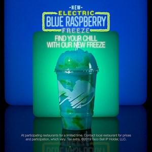 163K views · 3.3K reactions | Find your chill with our new Electric Blue Raspberry Freeze. | Taco Bell | Facebook