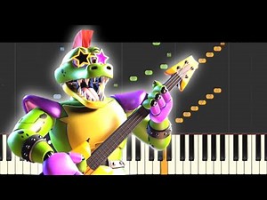 FNAF Security Breach - Monty's Gator Mini Golf Intro - Piano Tutorial