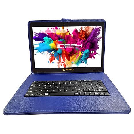LINSAY 10.1" HD IPS 128GB Octa-Core Tablet w/Stylus& Keyboard Case | HSN