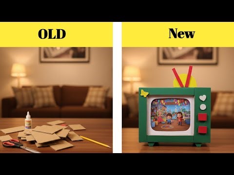 How to Make a Realistic DIY Cardboard TV | Step-by-Step Tutorial (Highly Searchable)