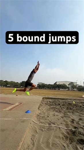 5 bound jumps triple jump long jumps workout #tranding #olympicsport #jeetengeolympics#trackandfield