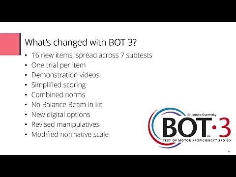 Comparing and contrasting the BOT-3 and Movement ABC-3