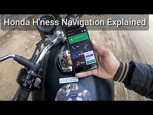 Honda Highness CB350 Bluetooth Navigation Explained | How Honda H'ness Navigation Works? | Honda App