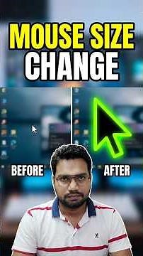 Mouse Pointer Ka Size & Color Kaise Change Kare? 🖱️ | Windows Tips & Tricks #Shorts