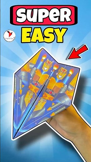 How to Make a Super Easy Paper Airplane | Paper Plane #shorts 🤩