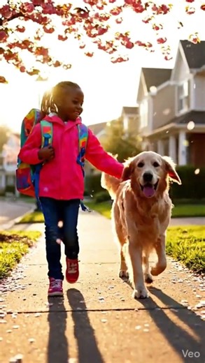 She grew up with her golden best friend 🌸🐶 BFF