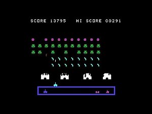 TI Invaders (1981) - TI-99/4a - beyond level 18 (Eyes)