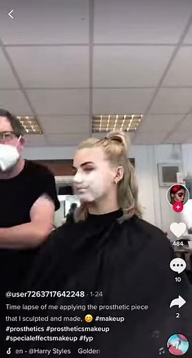 Tik Tok Prosthetic Makeup Application