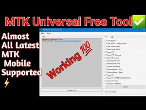 Mediatek Universal Free Tool | All MTK Mobile one click unlock free tool