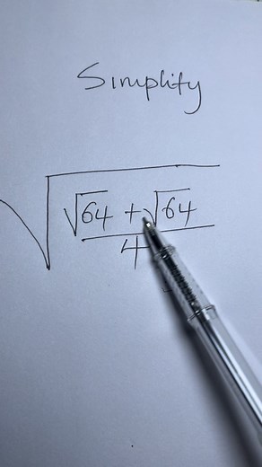 135K views · 1.3K reactions | Simplify double square roots | Mathematics Genius | Facebook