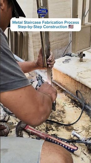 Metal Staircase Fabrication Process | Step-by-Step Construction 🇺🇸