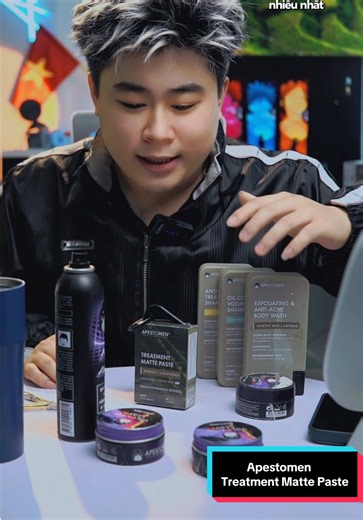 Món đồ bí mật để ae cùng đoán…… Gợi ý : đây là lọ sáp vuốt tóc có móc treo và đang rất hot đến từ nhà Apestomen #anhductago #goviral #secret #sapvuottoc #stylingtreatment